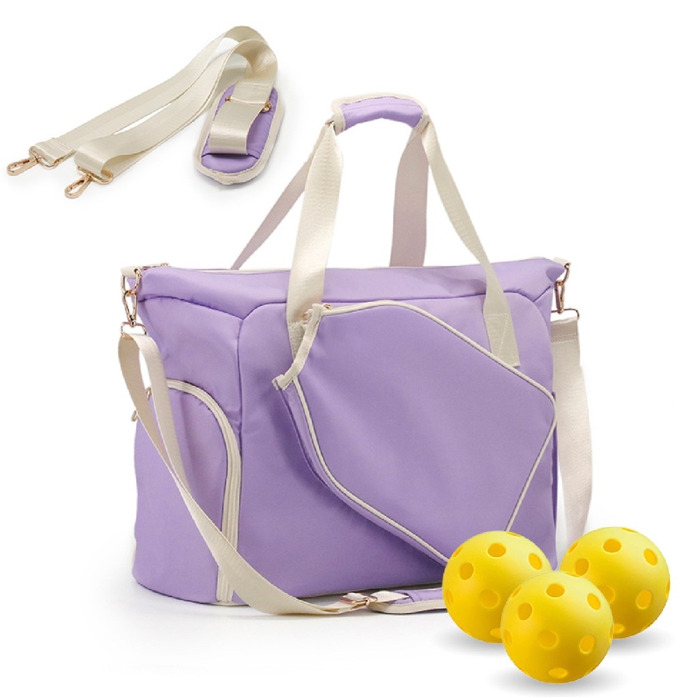 Purple Large Pickle Ball Waterproof Bag